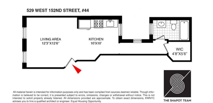 Studio in 529 West 152nd Street, Manhattan
